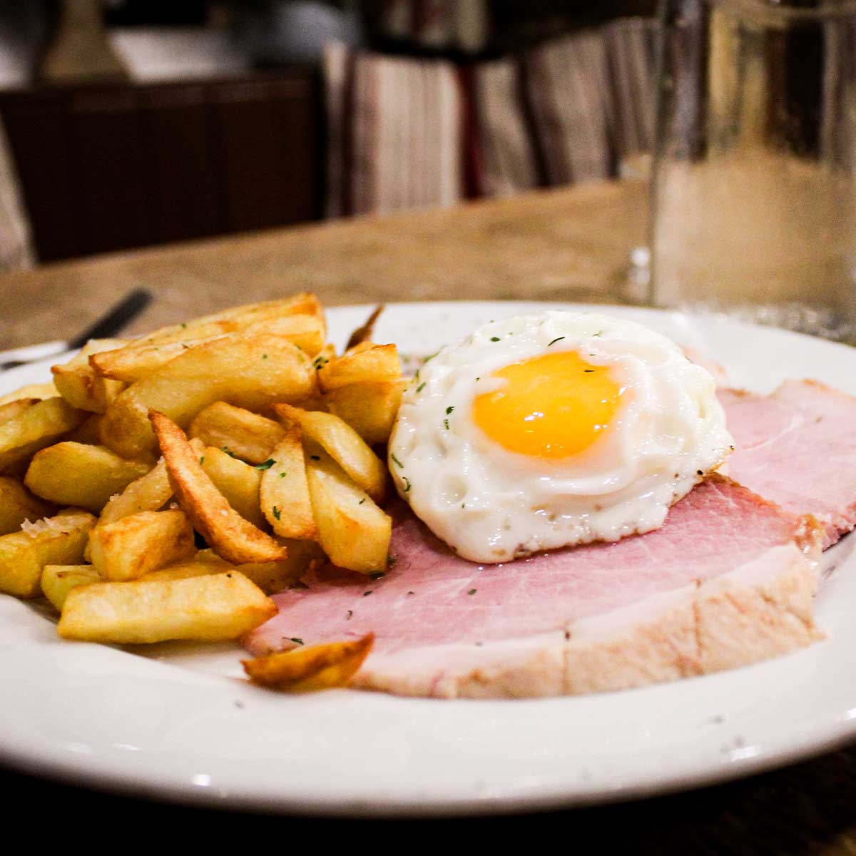 Ham Egg & Chips